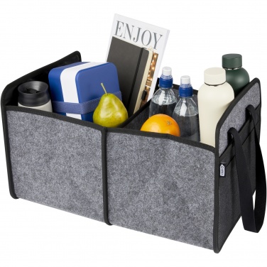 Logo trade promotional giveaways image of: Felta GRS recycled felt foldable car organiser