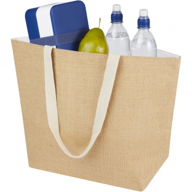 Logo trade advertising products image of: Juta 300 g/m² jute cooler tote bag 12L