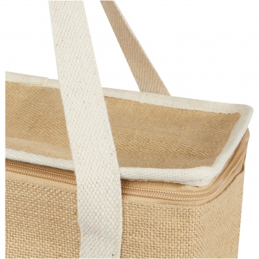 Logo trade promotional giveaways image of: Juta 300 g/m² jute cooler bag 19L
