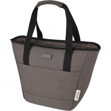 Logo trade promotional merchandise picture of: Joey 9-can GRS recycled canvas lunch cooler bag 6L