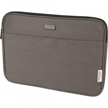 Logo trade advertising products image of: Joey 14" GRS recycled canvas laptop sleeve 2L