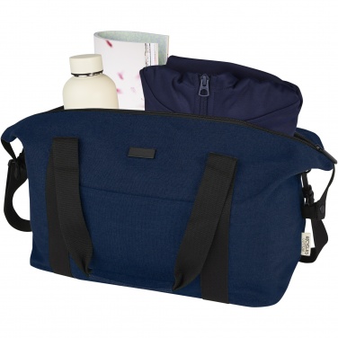 Logotrade promotional gift image of: Joey GRS recycled canvas sports duffel bag 25L