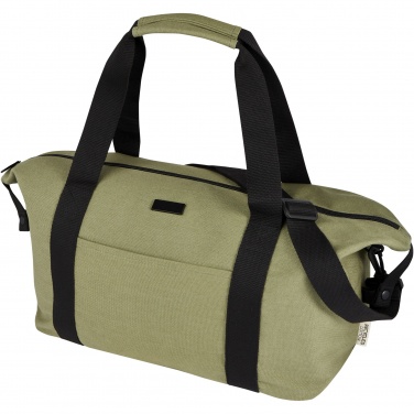 Logo trade corporate gifts image of: Joey GRS recycled canvas sports duffel bag 25L