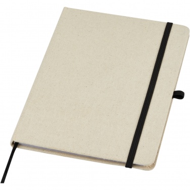 Logo trade promotional products image of: Tutico organic cotton hardcover notebook