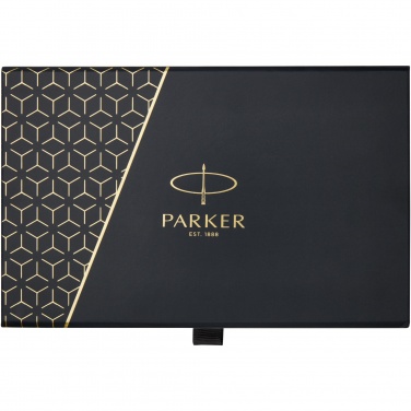Logo trade promotional giveaways image of: Parker IM achromatic ballpoint and rollerball pen set with gift box