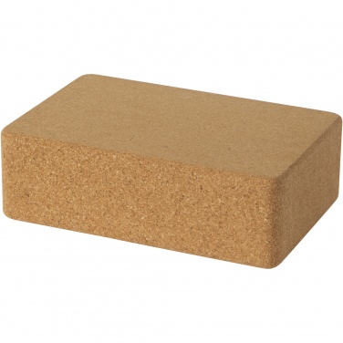 Logo trade promotional product photo of: Trikona cork yoga brick