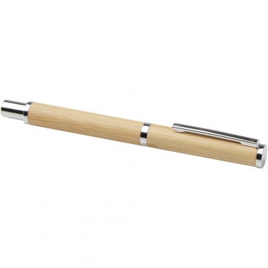 Logotrade promotional giveaway picture of: Apolys bamboo ballpoint and rollerball pen gift set 