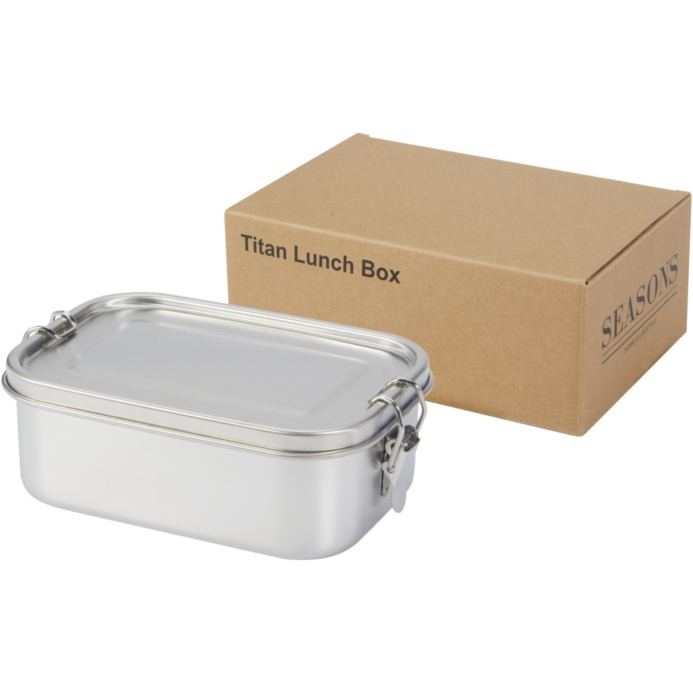 Logotrade promotional merchandise picture of: Titan recycled stainless steel lunch box