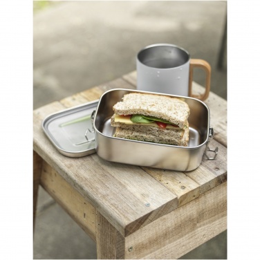 Logo trade promotional merchandise photo of: Titan recycled stainless steel lunch box