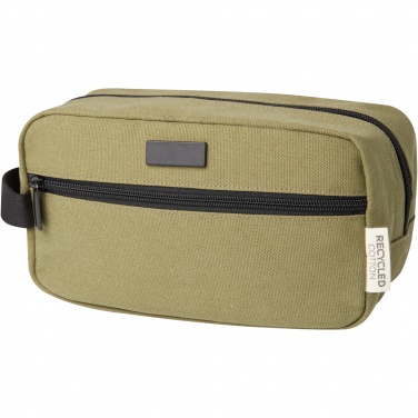 Logo trade promotional item photo of: Joey GRS recycled canvas travel accessory pouch bag 3.5L