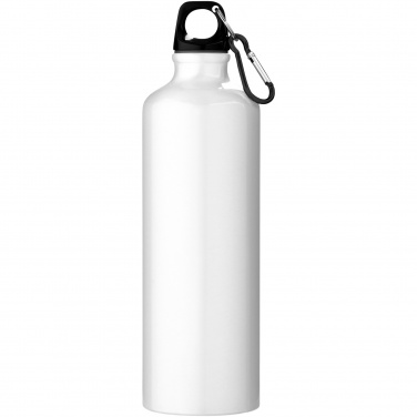 Logo trade corporate gifts image of: Oregon 770 ml RCS certified recycled aluminium water bottle with carabiner