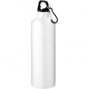 Logo trade business gift photo of: Oregon 770 ml RCS certified recycled aluminium water bottle with carabiner