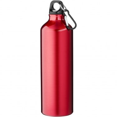 Logotrade promotional item image of: Oregon 770 ml RCS certified recycled aluminium water bottle with carabiner
