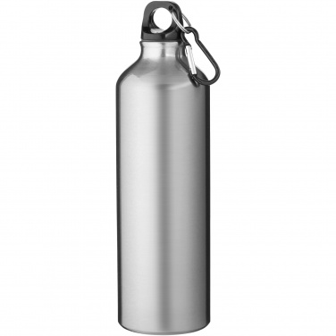 Logo trade promotional merchandise photo of: Oregon 770 ml RCS certified recycled aluminium water bottle with carabiner