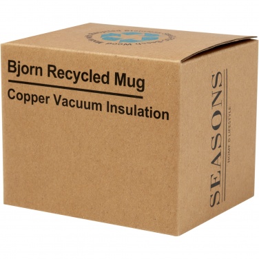 Logotrade promotional item image of: Bjorn 360 ml RCS certified recycled stainless steel mug with copper vacuum insulation
