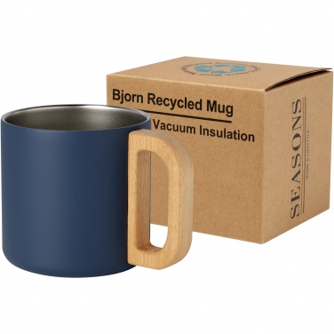 Logotrade promotional giveaway picture of: Bjorn 360 ml RCS certified recycled stainless steel mug with copper vacuum insulation