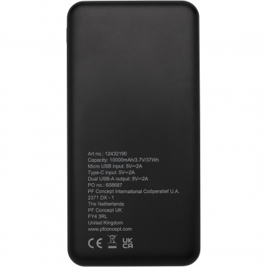 Logotrade promotional items photo of: Loop 10.000 mAh recycled plastic power bank 