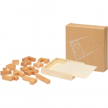 Logo trade promotional item photo of: Bark wooden puzzle