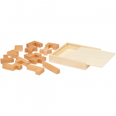Logo trade business gifts image of: Bark wooden puzzle