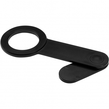 Logo trade promotional merchandise picture of: Hook recycled plastic desktop phone holder