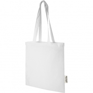 Logotrade promotional product image of: Madras 140 g/m2 GRS recycled cotton tote bag 7L
