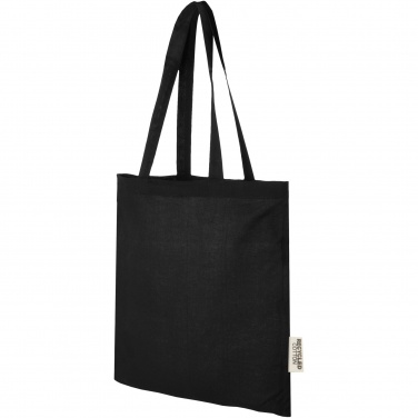 Logo trade promotional products image of: Madras 140 g/m2 GRS recycled cotton tote bag 7L