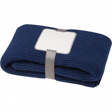 Logo trade business gift photo of: Suzy 150 x 120 cm GRS polyester knitted blanket