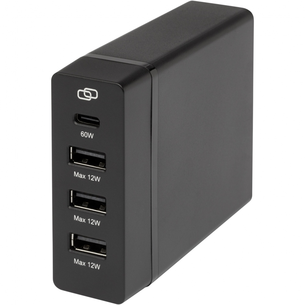 Logo trade promotional products picture of: ADAPT 72W recycled plastic PD power station