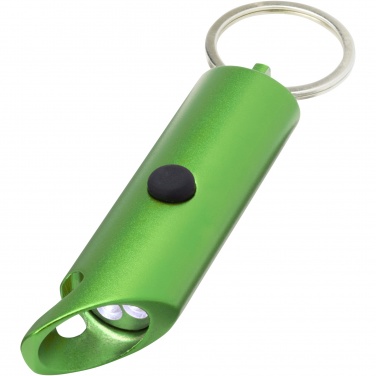 Logotrade corporate gifts photo of: Flare RCS recycled aluminium IPX LED light and bottle opener with keychain