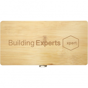 Logo trade corporate gift photo of: Rivet 19-piece bamboo/recycled plastic tool set