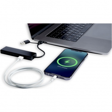 Logotrade promotional product picture of: Rise RCS recycled aluminium USB 2.0 hub