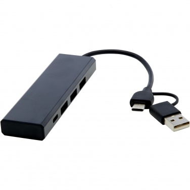 Logotrade promotional merchandise image of: Rise RCS recycled aluminium USB 2.0 hub