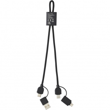 Logo trade promotional products image of: Connect 6-in-1 RCS recycled aluminium 45W quick charge & data transfer cable