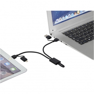 Logo trade promotional giveaway photo of: Connect 6-in-1 RCS recycled aluminium 45W quick charge & data transfer cable