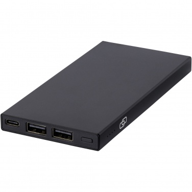 Logo trade promotional items image of: Connect 5000 mAh recycled aluminium power bank 