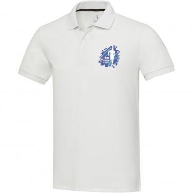 Logo trade promotional products picture of: Emerald short sleeve unisex Aware™ recycled polo