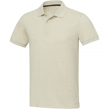 Logo trade promotional giveaways image of: Emerald short sleeve unisex Aware™ recycled polo