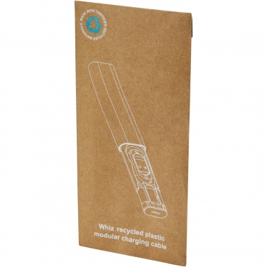 Logotrade promotional gift image of: Whiz recycled plastic modular charging cable 