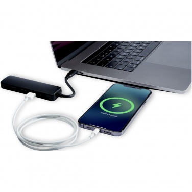 Logo trade promotional product photo of: Loop RCS recycled plastic multimedia adapter USB 2.0-3.0 with HDMI port