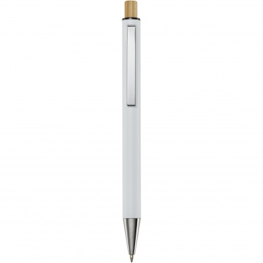 Logotrade business gift image of: Cyrus recycled aluminium ballpoint pen (blue ink)