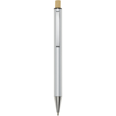 Logo trade corporate gifts image of: Cyrus recycled aluminium ballpoint pen (black ink)