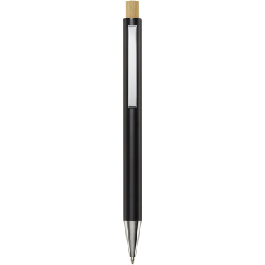 Logo trade promotional products image of: Cyrus recycled aluminium ballpoint pen (black ink)