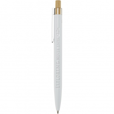 Logo trade corporate gifts image of: Nooshin recycled aluminium ballpoint pen  (blue ink)