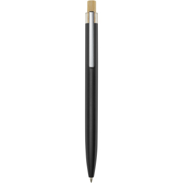 Logo trade promotional products image of: Nooshin recycled aluminium ballpoint pen (black ink)