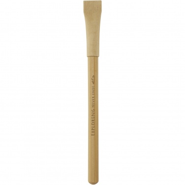 Logo trade promotional items image of: Seniko bamboo inkless pen