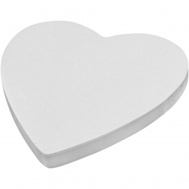 Logotrade promotional merchandise picture of: Sticky-Mate® heart-shaped recycled sticky notes