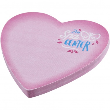Logo trade advertising products picture of: Sticky-Mate® heart-shaped recycled sticky notes