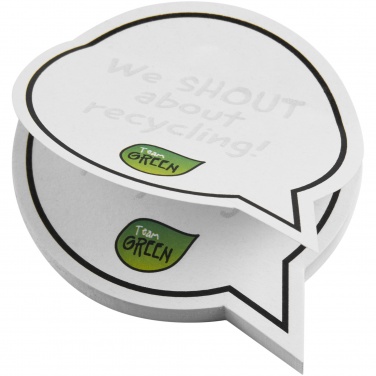 Logotrade corporate gift image of: Sticky-Mate® speech bubble-shaped recycled sticky notes
