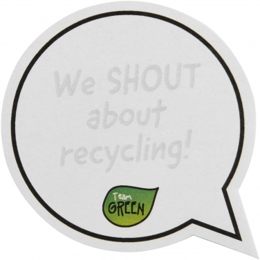 Logotrade promotional products photo of: Sticky-Mate® speech bubble-shaped recycled sticky notes