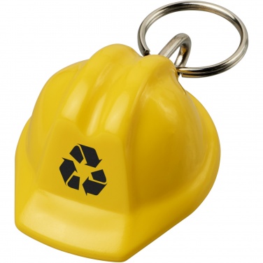 Logotrade promotional giveaways photo of: Kolt hard hat-shaped recycled keychain